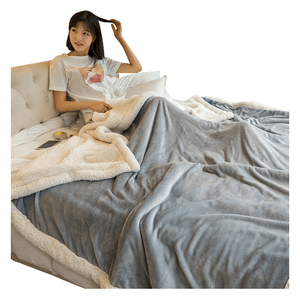Wholesale Super Soft Thick Warm <strong>Plush</strong> Sherpa Fleece <strong>Blanket</strong> - Product Image 1