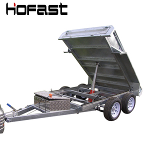 Vente d'usine en Chine <span class=keywords><strong>Remorque</strong></span> à benne basculante hydraulique tandem 8x5 pieds - Product Image 1