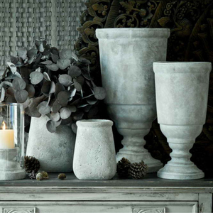 Chaozhou bureau décor à la maison de <span class=keywords><strong>ciment</strong></span> <span class=keywords><strong>pas</strong></span> <span class=keywords><strong>cher</strong></span> fleur grande plante pots en céramique - Product Image 1