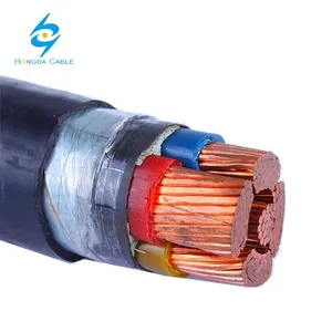 IEC 60502-1 Cu XLPE STA PVC כבל נמוך מתח מגולוון פלדה קלטת STA משוריינת כוח כבל N2xby
