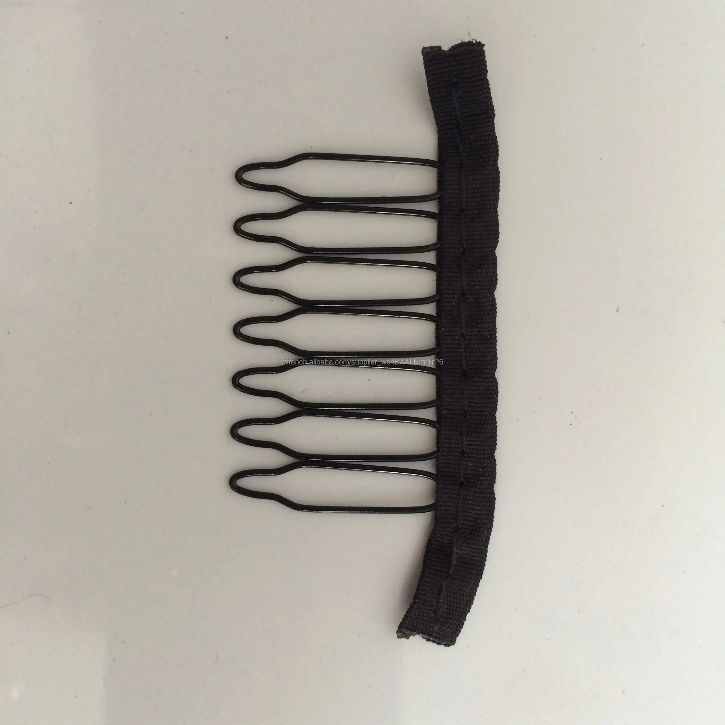 Petite taille noir couleur 7-dents Durable Noir Peigne Composant Logiciel Enfichable Clips Pour Extensions De Cheveux Petite