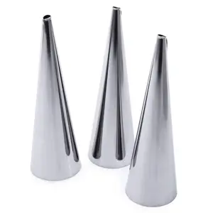 Stainless steel Filled Dessert Pastry Cone/ Pastry Cream Horn Molds