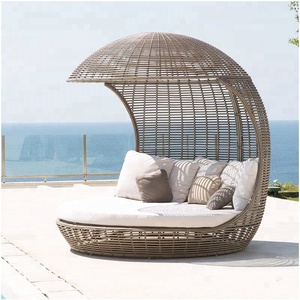 Exclusivo Mueble de Exterior, <span class=keywords><strong>Tumbona</strong></span> de Ratán para Patio, Cama de Jardín - Product Image 2