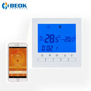 Contrôleur de température ambiante de thermostat programmable de chaudière de gaz de WiFi WiFi, commandes à distance d'applicati