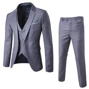 9 Farb S-5XL (Jacke Hosen weste) Herren Hochzeits anzug Luxus Slim Fit Blazer Formelle Party Wear Business Casual 3-teiliges Set EXF001