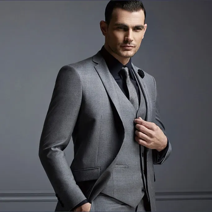 Fashion Men's Business Suit Slim Fit Office Meeting Weeding Party Wear