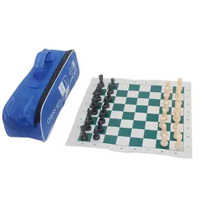 Jeu d'échecs du Club Standard, plateau d'échecs avec sac à main, respirant