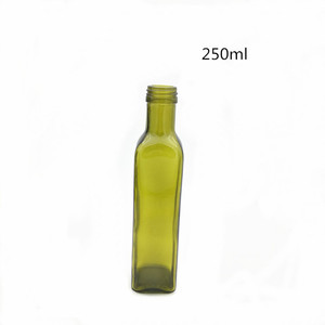 Escuro garrafa de vidro verde para <span class=keywords><strong>o</strong></span> paquete de azeite botella de vidrio - Product Image 4
