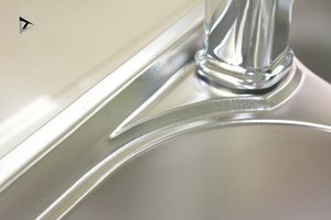 Grande capacité unique conçu durable en aluminium double bol en acier inoxydable évier de cuisine réservoir d'eau - Product Image 4