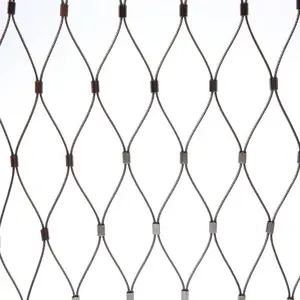 1 1.5 2 3mm diameter SUS 304 316 stair railing stainless steel rope mesh