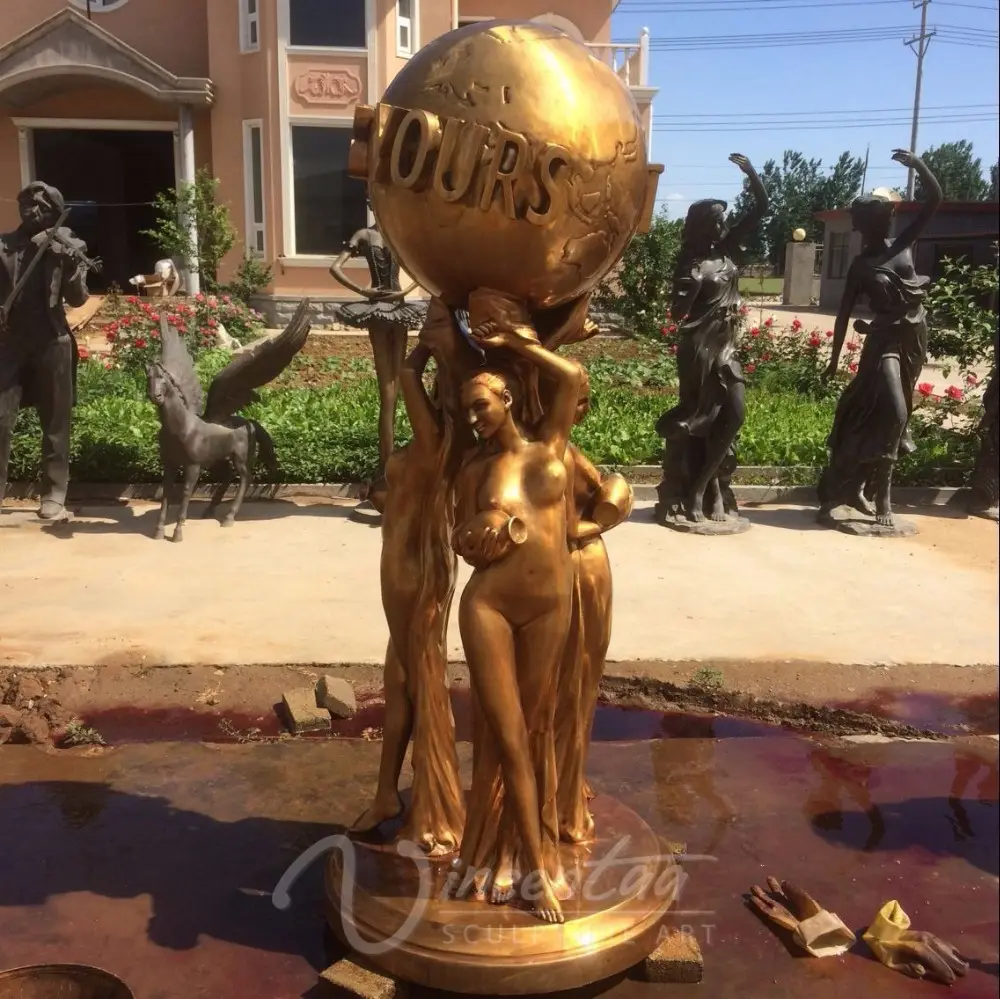 Vincentaa yeni sıcak satış sokak dekor tam boy bronz dünya satılık senin heykeli