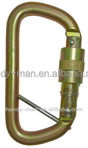 Mosquetón de Rescate Tipo D de Triple Bloqueo de Acero 2308TL-3 CE EN362 35kN - Product Image 4