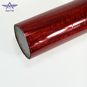 Di Colore rosso di <span class=keywords><strong>Disegno</strong></span> di Alluminio Laser Olografica PET Metallizzato <span class=keywords><strong>Pellicola</strong></span> - Product Image 2