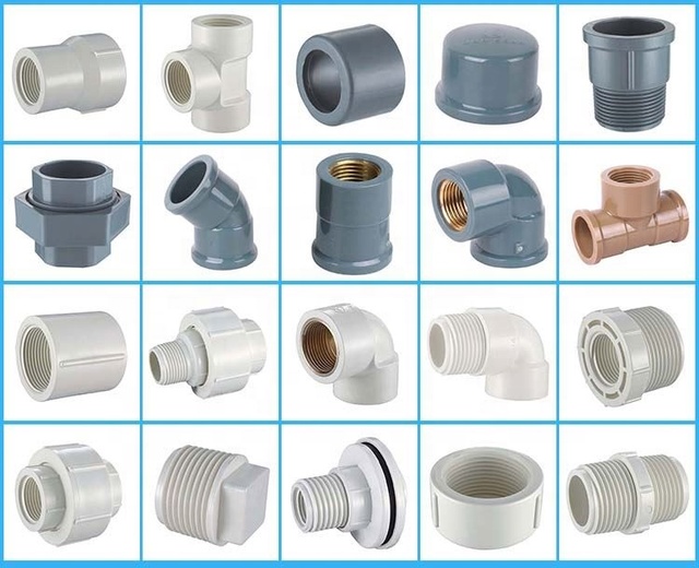 Plastic Pipe Fitting Plumbing Material Tube Connector Reduce Coupling All Names PVC Fittings