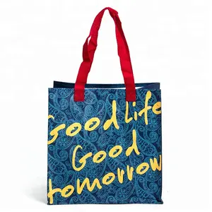 customizable fashion supermarket strong carrefour reusable eco friendly shopping bag