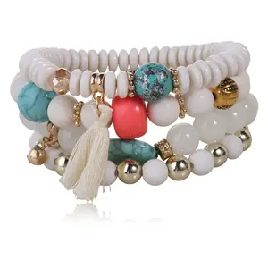 Fashion braided bead bracelet for women wholesale N80737