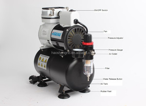 Kit Aerografo AF186 con Compressore Raffreddato ad Aria, Motore AC, Serbatoio e Adattatori per Spray Gun per Tatuaggi e Abbronzatura - Product Image 2