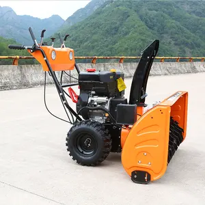 ORANGEMECH-Tractor para acera/nieve, escoba, barredor de alta presión, limpiador de suelos, limpieza de agua caliente, Metal/bobina, 6.5HP, Ce