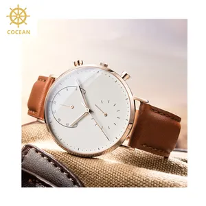 مخصص شعار تسمية خاصة Oem Relojes هومبر الفاخرة الرجال المعصم ساعة اليد للماء جلدية ساعات كوارتز مع اليابان Movt