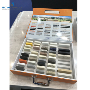 custom size stone marble granite quartz sample display box