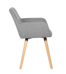 YB-561 fábrica venta al por mayor <span class=keywords><strong>de</strong></span> moda <span class=keywords><strong>de</strong></span> tela estilo <span class=keywords><strong>de</strong></span> ocio exquisita sala <span class=keywords><strong>de</strong></span> comedor silla con apoyabrazos - Product Image 2
