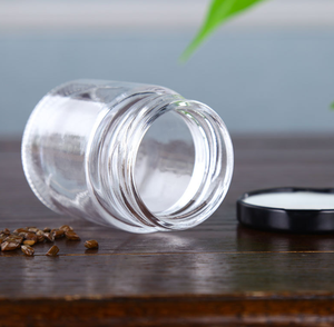 Venta al por mayor en Línea 3oz tarro de cristal de miel vacío salsa caliente contenedor de vidrio de grado alimenticio mermelada de vidrio transparente botella de embalaje tapa de lata 100ml - Product Image 5