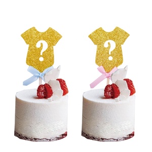 Gender Reveal Balloon Boy o Girl Banner decorazioni Foil e coriandoli palloncini puntelli Cupcake Toppers <span class=keywords><strong>Sticker</strong></span> - Product Image 5