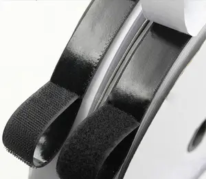 Black Color Self Adhesive Hook And Loop Fastener Tapes