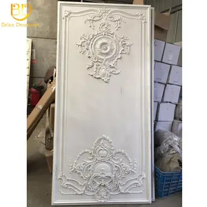 Polyurethane building material wall panel moulding PU wallpaper board for bedroom walls