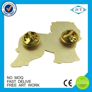 Encargo lindo perro broche de solapa de metal - Product Image 5