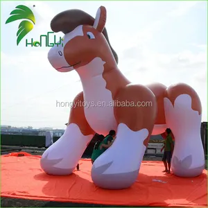 विशाल Inflatable वसा हार्स, Inflatable हार्स कार्टून पशु आउटडोर सजाने, विशाल Inflatable Hongyi