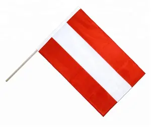 Personalizado impressão fãs de futebol cheering áustria handheld mini bandeiras de país