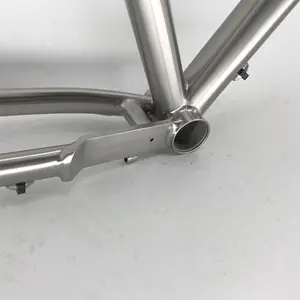 Designer Bike Frame Titanium Touring Road Bicycle Frame Titanium Gravel Bike Frame For Flat Mount Brake