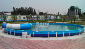 Contenedor móvil redondo personalizado, diseño de piscina, proveedor de China, piscina sobre el suelo - Product Image 3