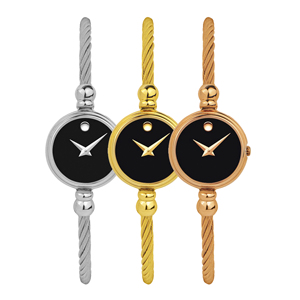 <span class=keywords><strong>Orologio</strong></span> Minimalista con Bracciale di Lusso in Filo Metallico Dorato per Ragazze - Product Image 5