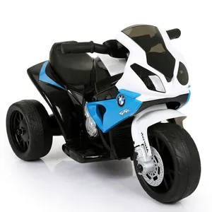 Carro de brinquedo para motocicleta elétrica BMW Unisex, carro de plástico com 4 rodas para crianças de 2 a 4 anos, tamanho pequeno certificado EN71