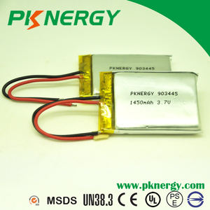Comercio al por mayor de polímero de iones de litio <span class=keywords><strong>3</strong></span>.7 V 1450 mah baterías lipo ultra delgada 903445 - Product Image 1