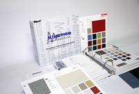 Swatch muestra Binder de madera/muestra de la tela Binder muestra libro fabricante