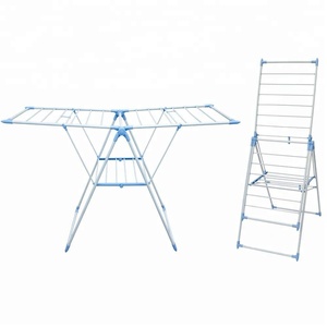 Airer vêtements en métal aile séchoir <span class=keywords><strong>pour</strong></span> l'intérieur et l'extérieur <span class=keywords><strong>etendoir</strong></span> à <span class=keywords><strong>linge</strong></span> séchoir pliable - Product Image 2