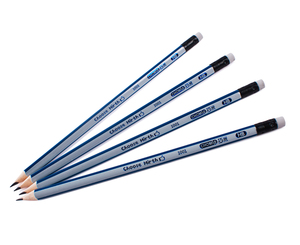 ดินสอ HB ลายสีฟ้า + สีขาว1001 - Product Image 2