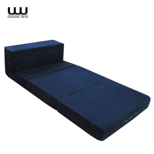 Sofá Cama Plegable de 5 Pliegues, Estilo Tradicional, Tapizado en Terciopelo Azul Marino, con Espuma, para el Hogar, Dormitorio o Uso en Hoteles - Product Image 3
