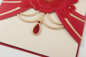 2017 nouveau design <span class=keywords><strong>Diamant</strong></span> Collier invitation <span class=keywords><strong>de</strong></span> mariage <span class=keywords><strong>de</strong></span> conception - Product Image 5