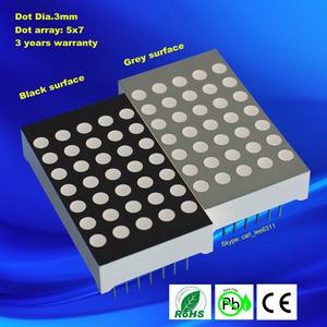 ronda de matriz de punto brillante <span class=keywords><strong>led</strong></span> <span class=keywords><strong>array</strong></span> 5x7 de matriz de puntos pantalla para levantar - Product Image 4
