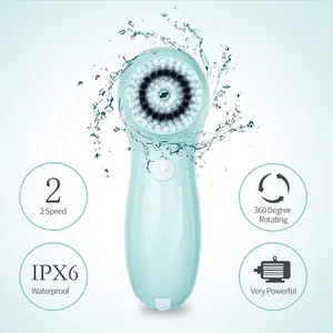 2023 nuova tecnologia spazzola per la pulizia del viso sonica morbida spazzola elettrica per la pulizia del viso in Silicone