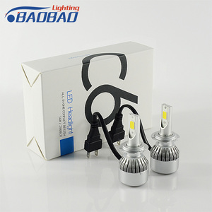 Venta de la fábrica directamente bulbo auto C6 36 w 3800 lumen coche LED faro LED iluminación 6500 K blanco LED H4 FARO - Product Image 2