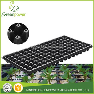 Plateau <span class=keywords><strong>de</strong></span> transport <span class=keywords><strong>en</strong></span> <span class=keywords><strong>plastique</strong></span> robuste à 105 alvéoles pour la germination des graines - Product Image 3