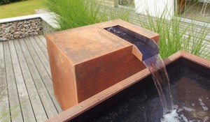 ซัพพลายเออร์อาลีบาบา น้ำพุเหล็กคอร์เทน น้ำตกกลางแจ้ง - Product Image 4