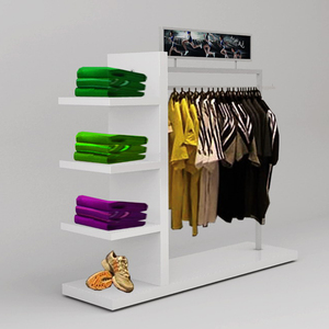 Di alta Qualità Su Misura Disponibile Moq Basso portatile di vendita al dettaglio t shirt vestiti da terra hanger display stand per il negozio - Product Image 3