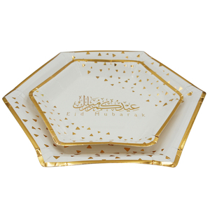Offre Spéciale produit blanc en forme d'étoile or feuille assiettes en papier jetables - Product Image 4