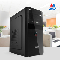 Tour boîtier Chasis boîtier ordinateur J02U2 Pc tour moyenne MEIJI ou OEM Audio de bureau, usb ATX/M-ATX/ITX plastique, acier CN;GUA Stock